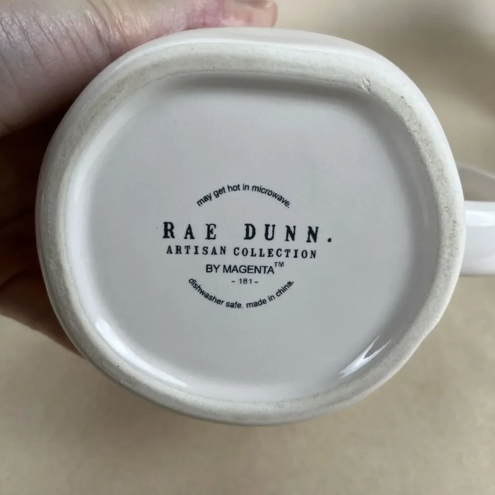 3 RAE DUNN Artisan‎ By Magenta EASTER MUGS - BUNNY, “HOP TO IT”, “ HIP HOP”